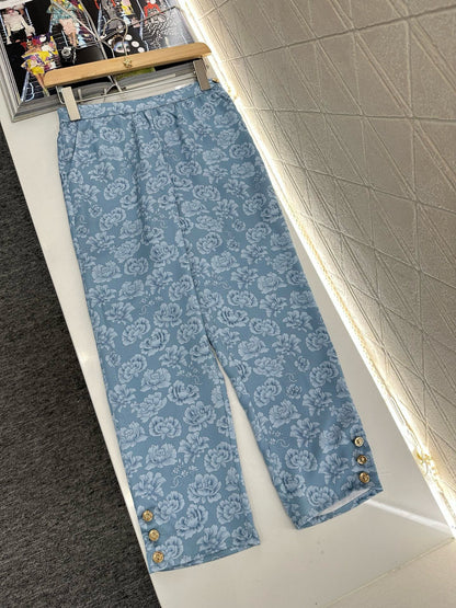 C 2025 new product Cropped pants suit