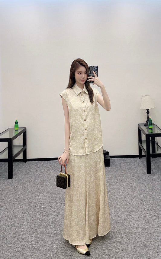 C 2025 new product Shirt and skirt set