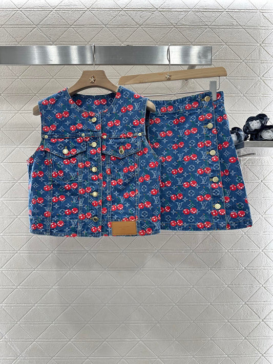 L 2025 new products Vest and skirt set