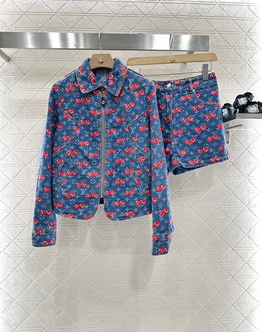L 2025 new products Shorts and jacket set