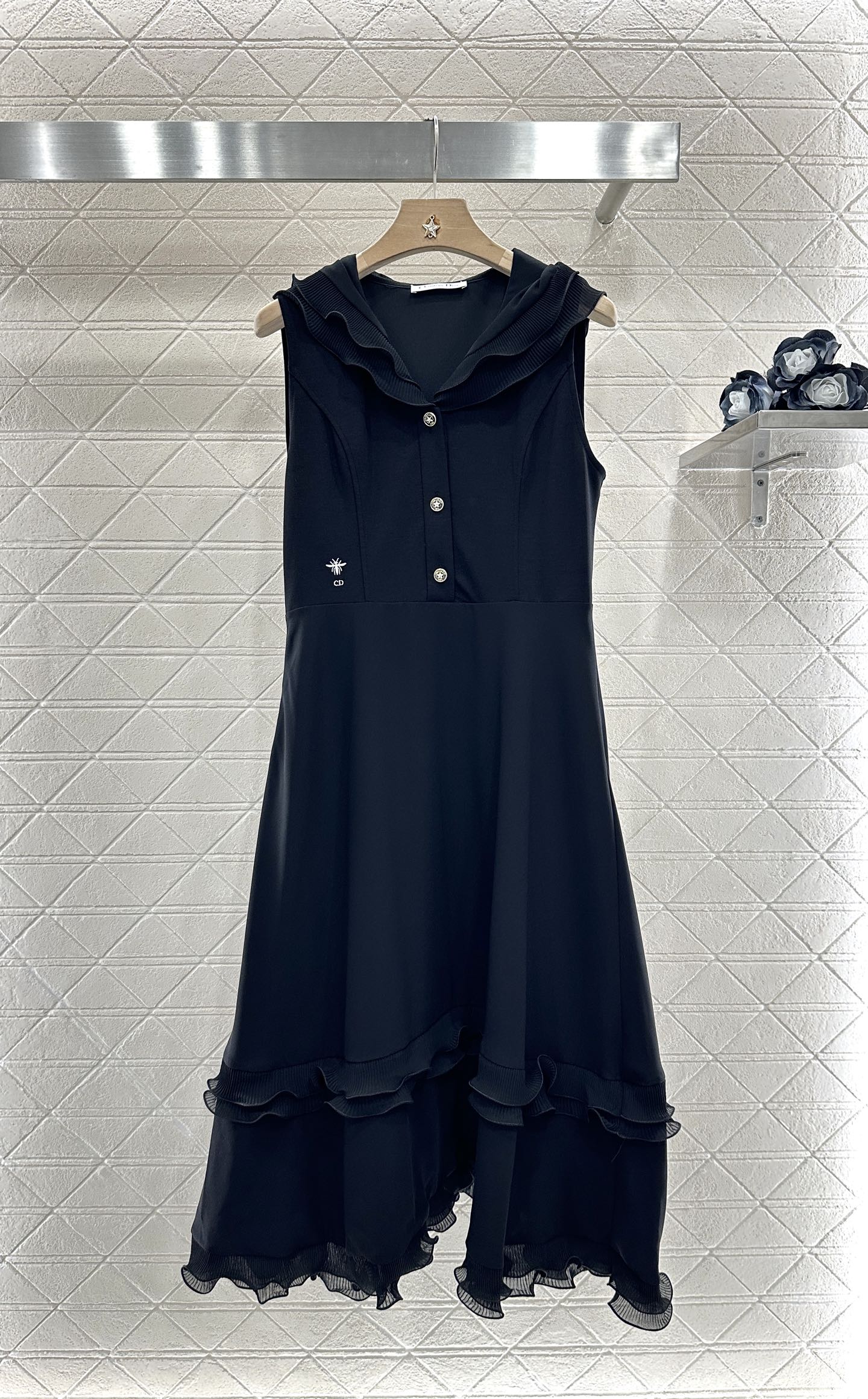 D 2025 new product Hooded vest dress