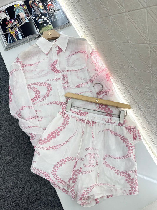 C 2025 new products Shirt and shorts set