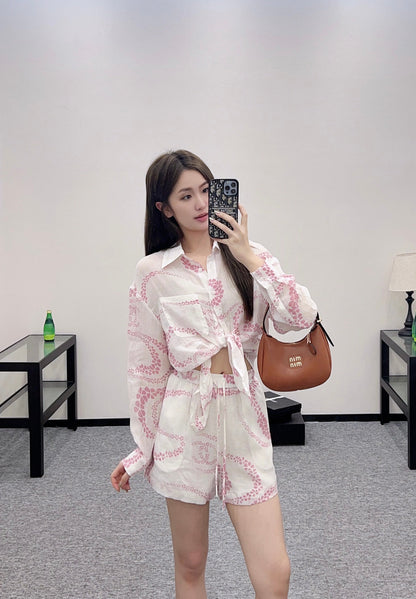 C 2025 new products Shirt and shorts set