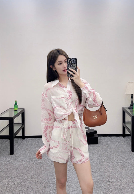 C 2025 new products Shirt and shorts set