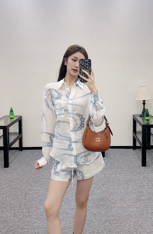 C 2025 new products Shirt and shorts set