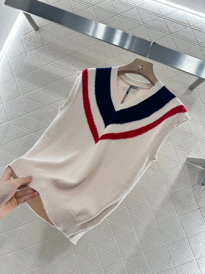 M 2025 new product College knitted vest