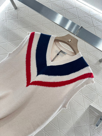 M 2025 new product College knitted vest