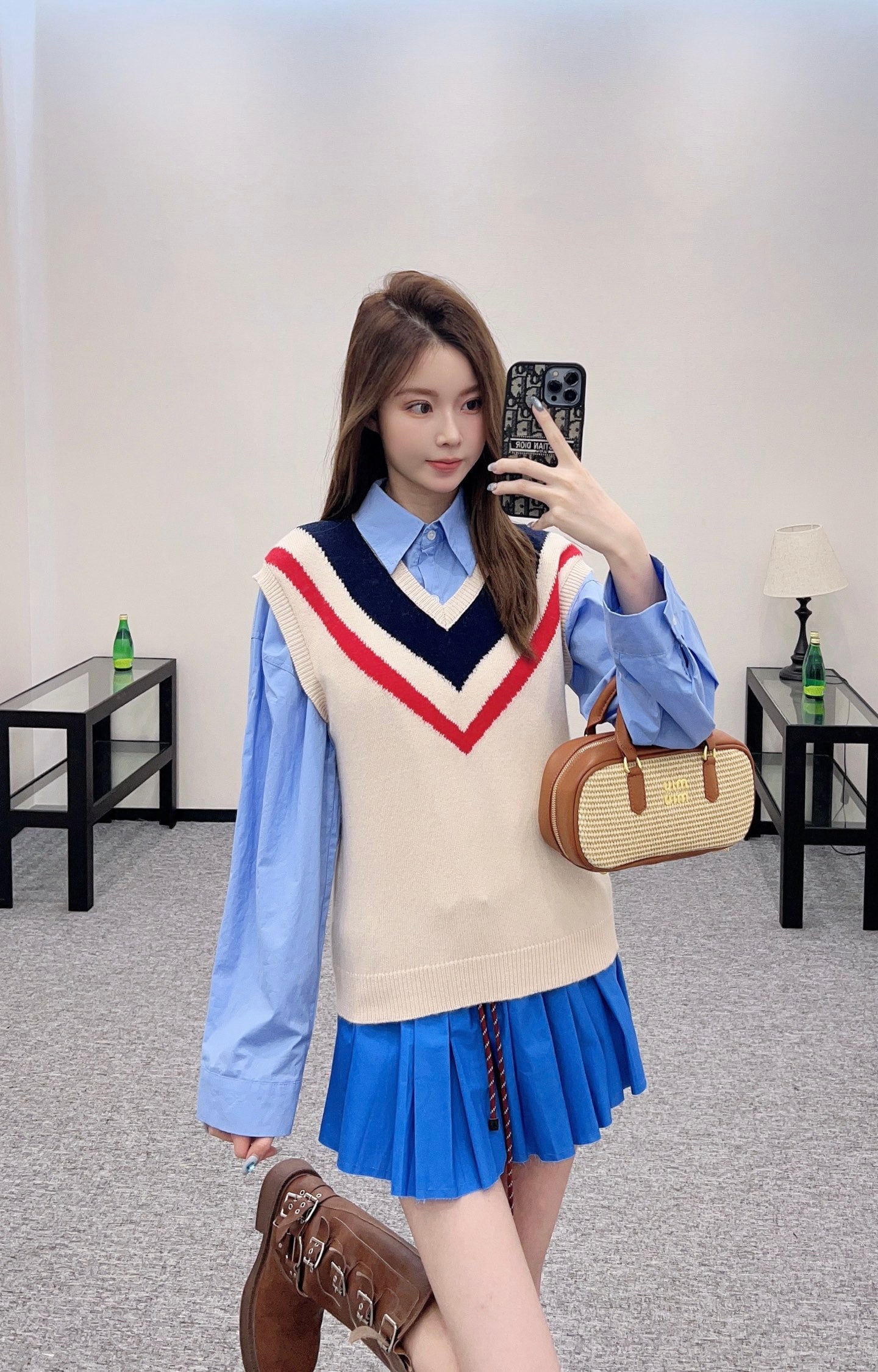 M 2025 new product College knitted vest