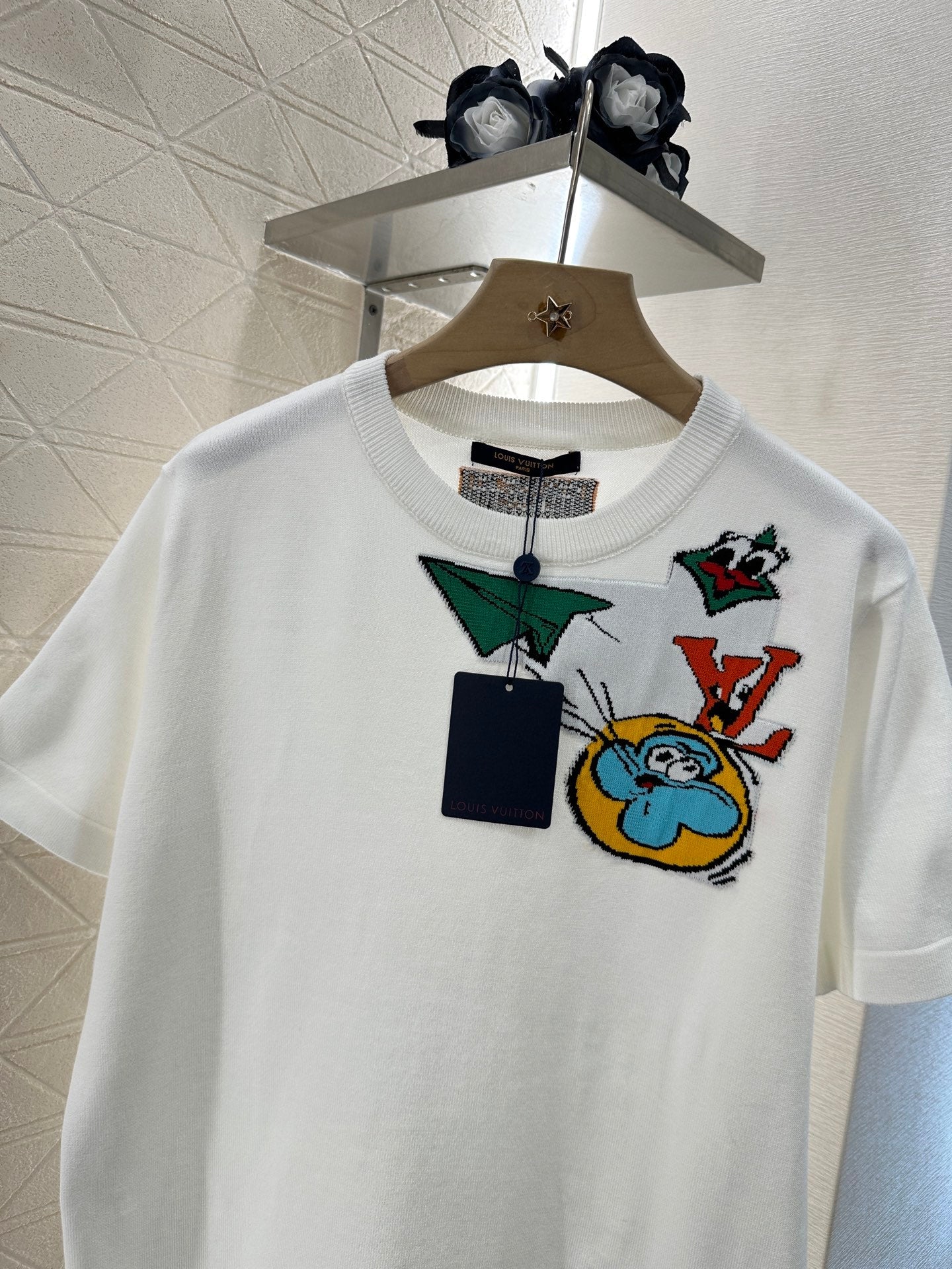 L 2025 new products Cartoon knitted top