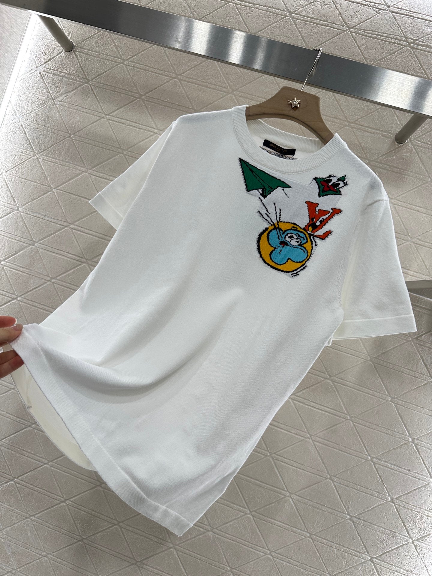 L 2025 new products Cartoon knitted top