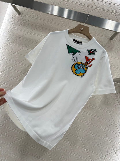 L 2025 new products Cartoon knitted top