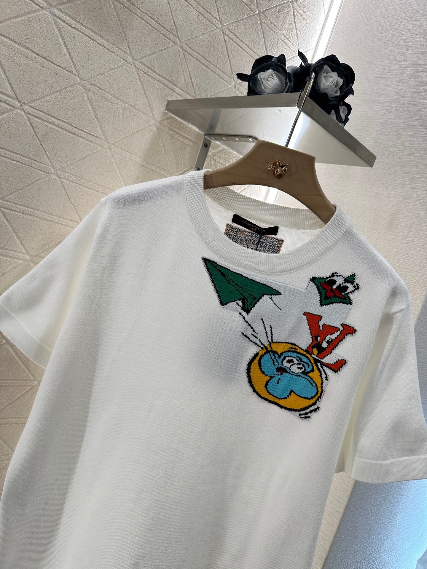 L 2025 new products Cartoon knitted top