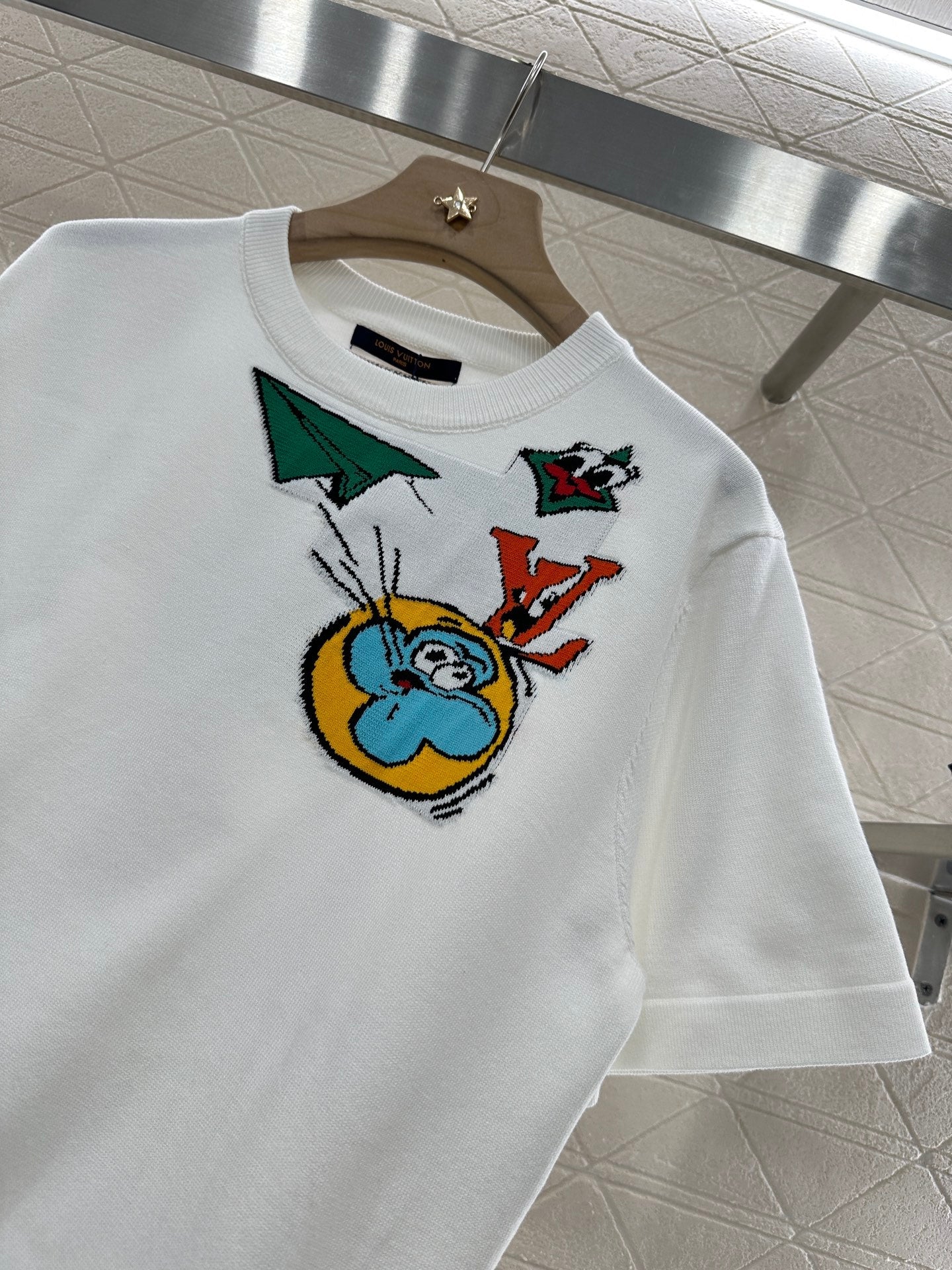 L 2025 new products Cartoon knitted top