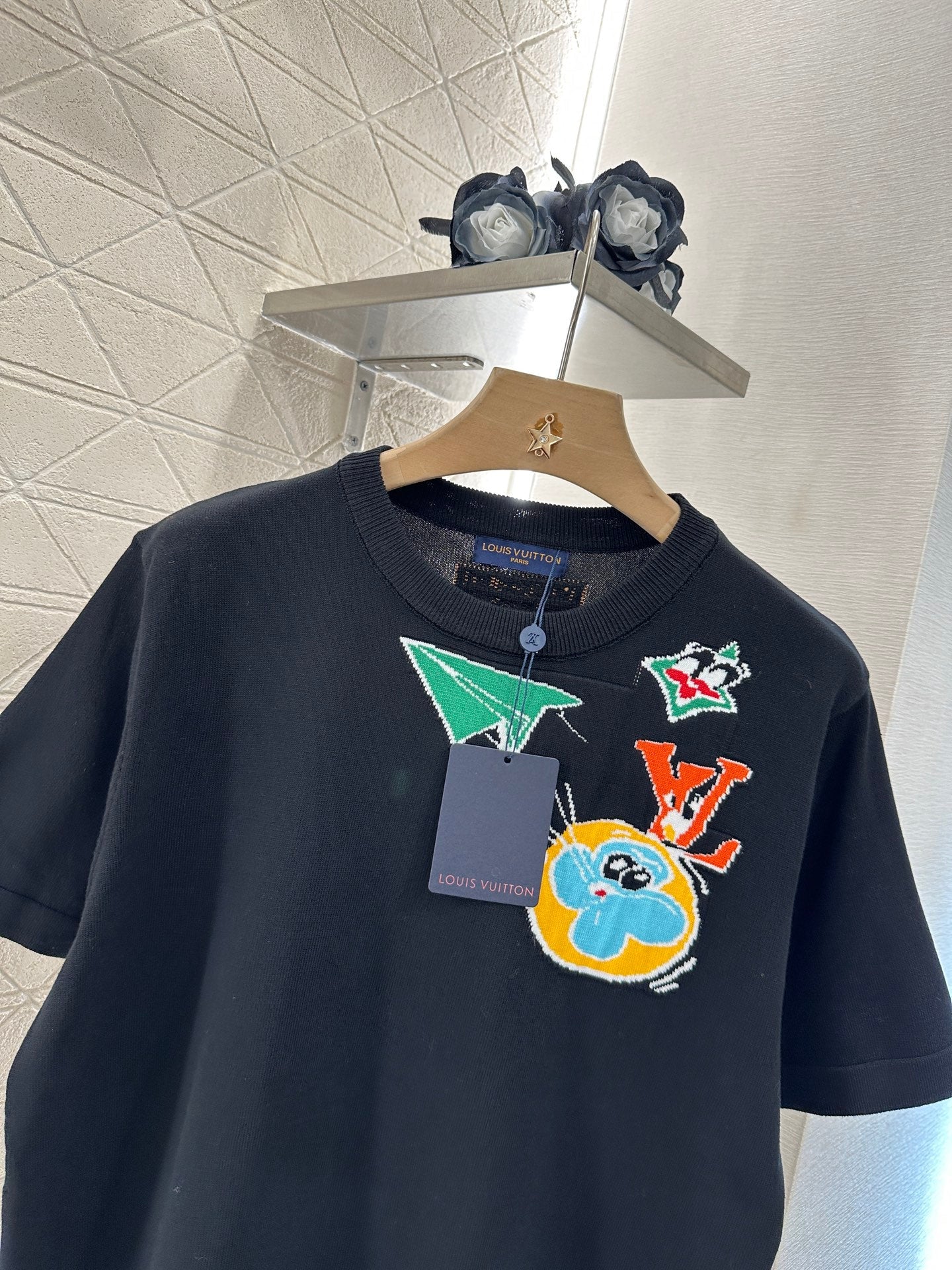 L 2025 new products Cartoon knitted top