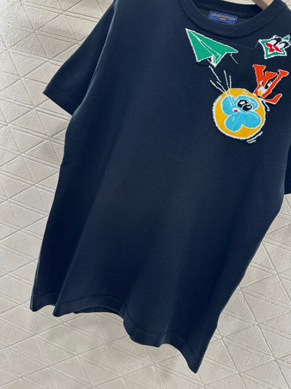 L 2025 new products Cartoon knitted top