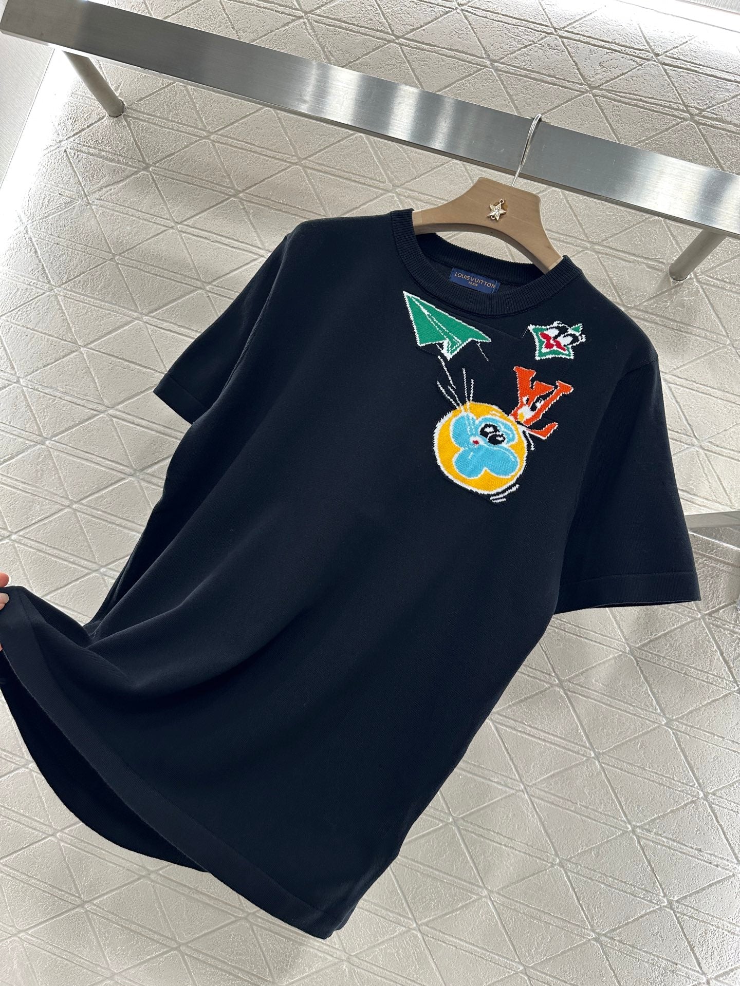 L 2025 new products Cartoon knitted top