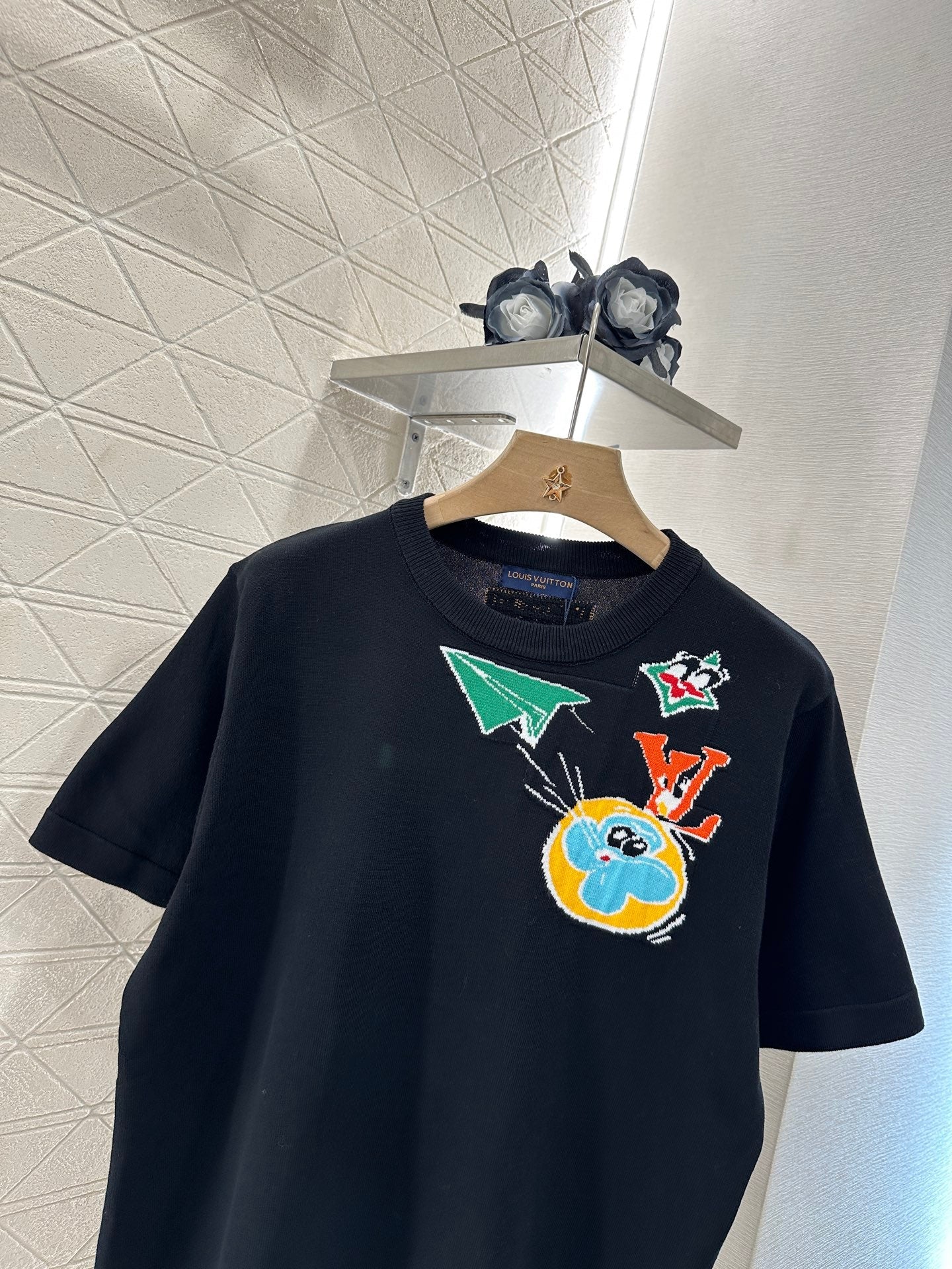 L 2025 new products Cartoon knitted top