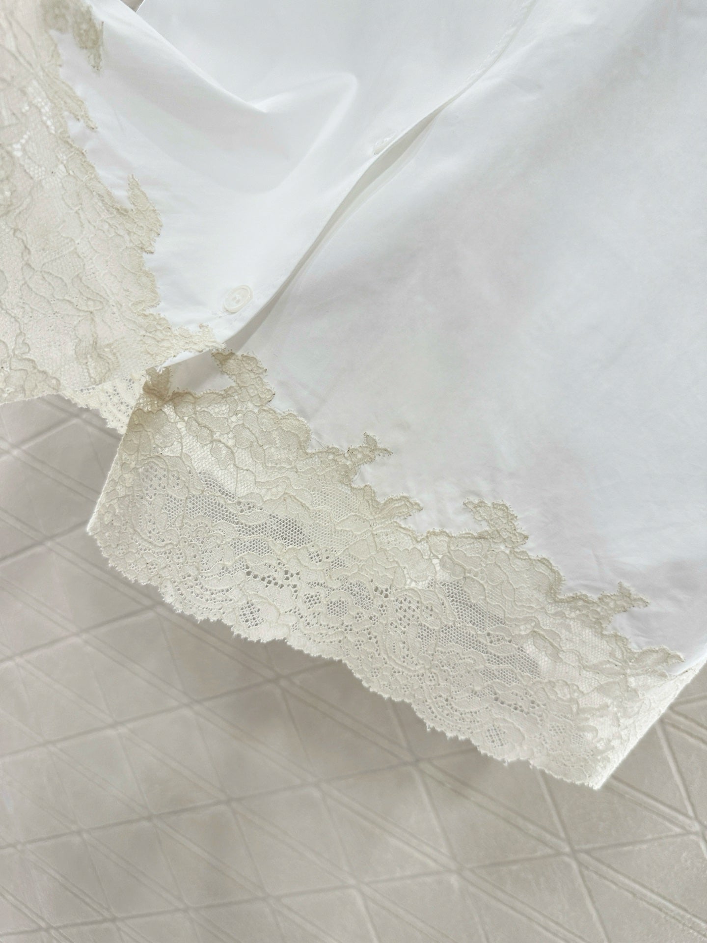 M  2025 new product Lace embroidered shirt