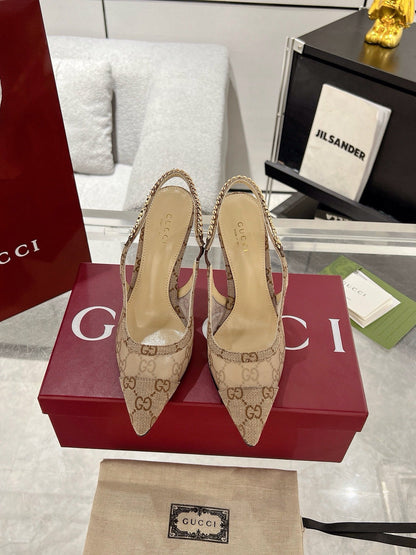 G  New Chain High Heel Sandals