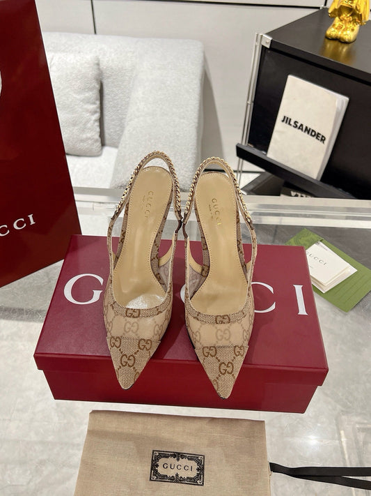 G  New Chain High Heel Sandals