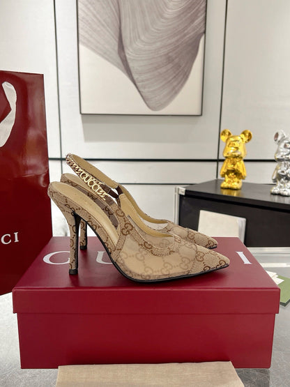 G  New Chain High Heel Sandals