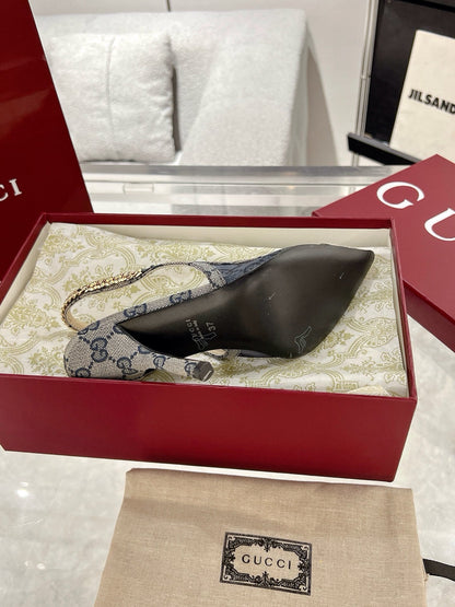 G New Chain High Heel Sandals