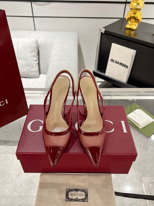 G  New Chain High Heel Sandals