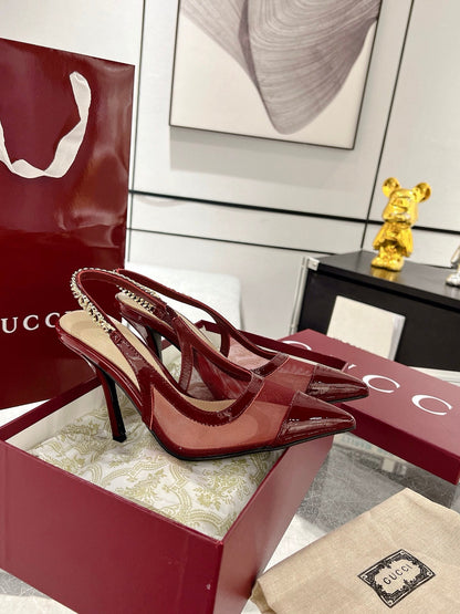 G  New Chain High Heel Sandals