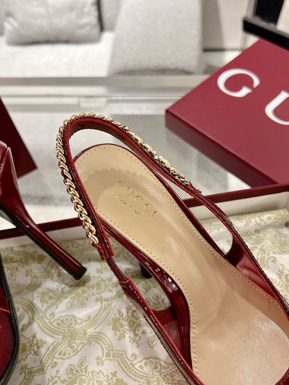 G  New Chain High Heel Sandals