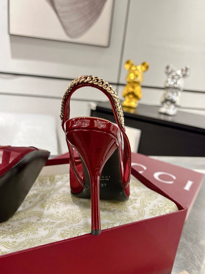 G  New Chain High Heel Sandals