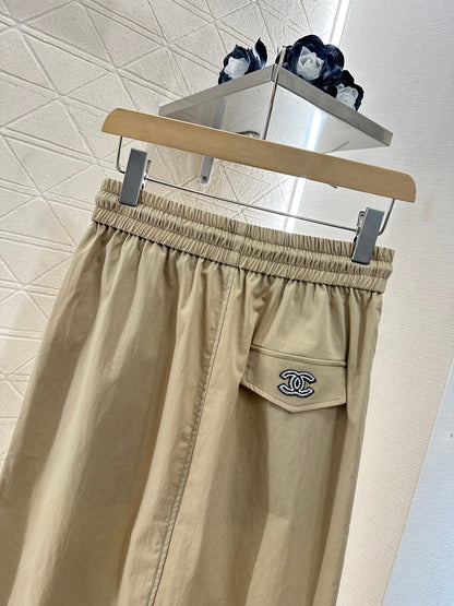 C 25 new product Slit drawstring skirt