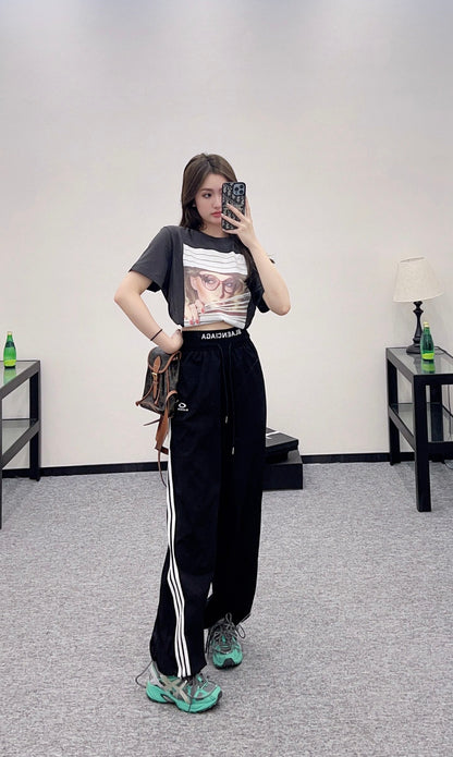 B 2025 new products Drawstring trousers