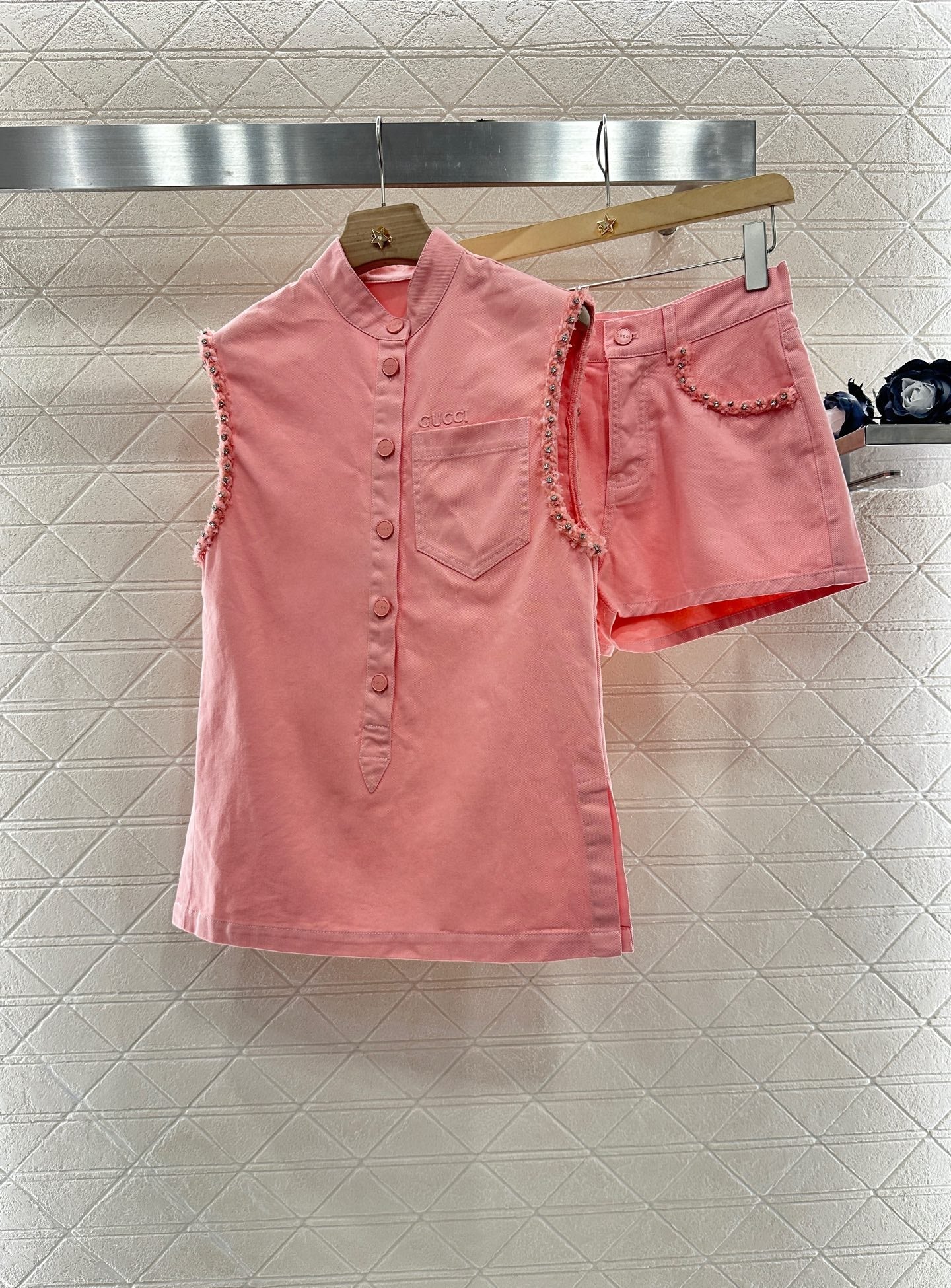 G 2025 new products Top and shorts set