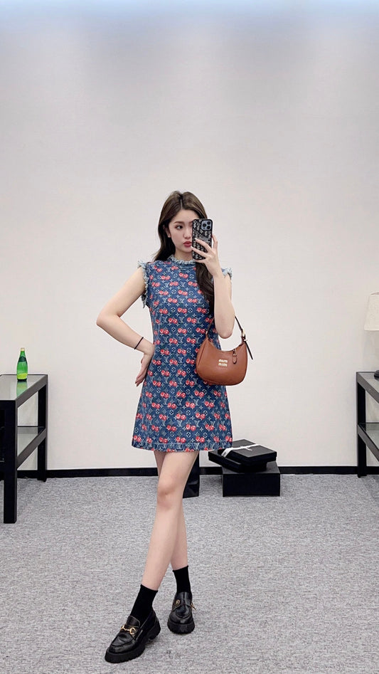 L 2025 new products Denim dress
