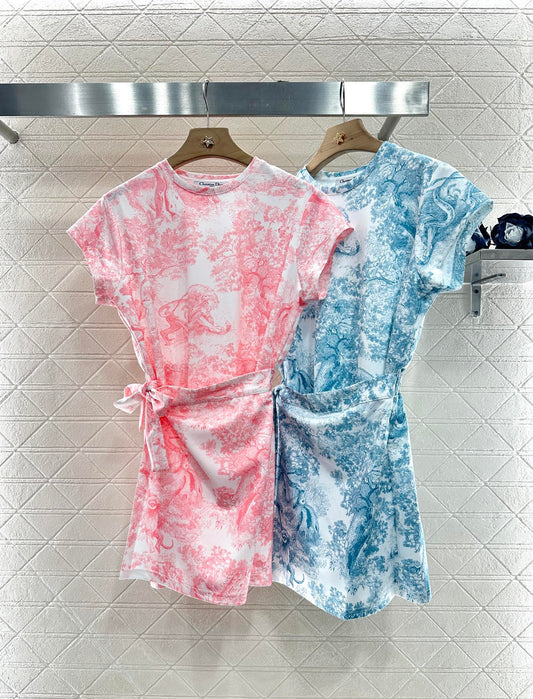 D 2025 new product Lace-up dress