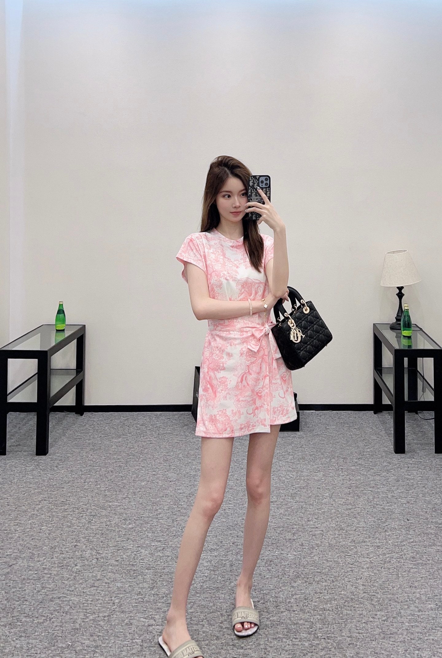 D 2025 new product Lace-up dress
