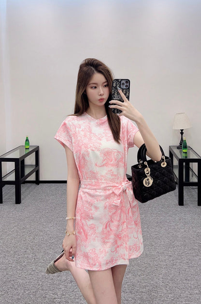 D 2025 new product Lace-up dress