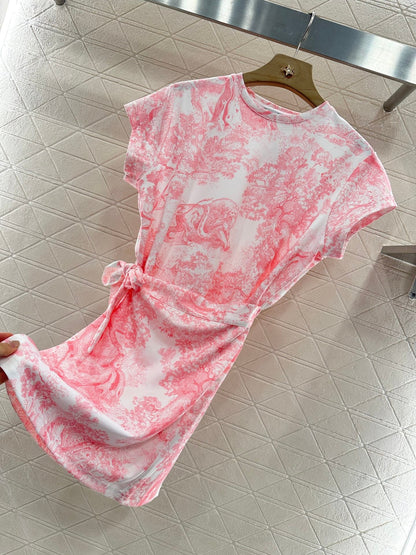 D 2025 new product Lace-up dress