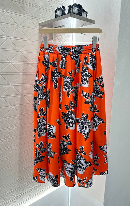 L 25 new product Elastic floral skirt