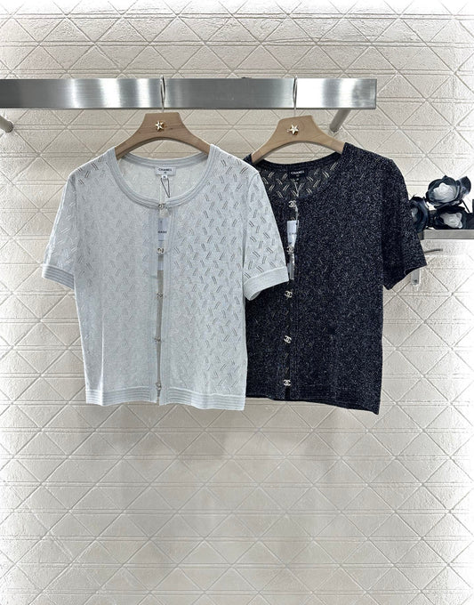 C 25 new product Rhinestone button cardigan