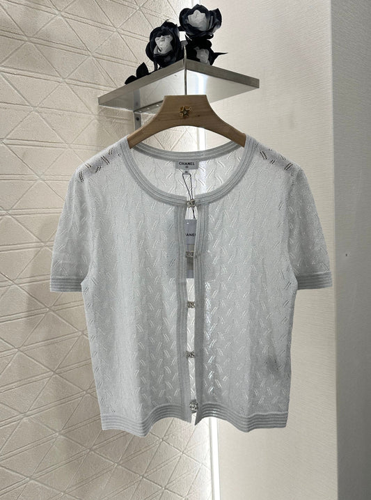 C 25 new product Rhinestone button cardigan