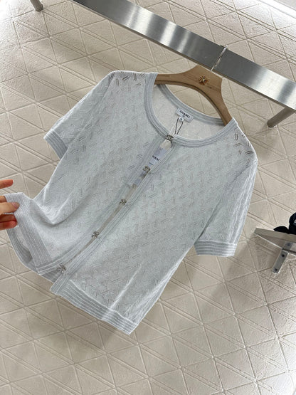 C 25 new product Rhinestone button cardigan