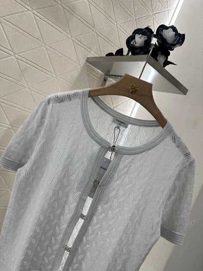 C 25 new product Rhinestone button cardigan