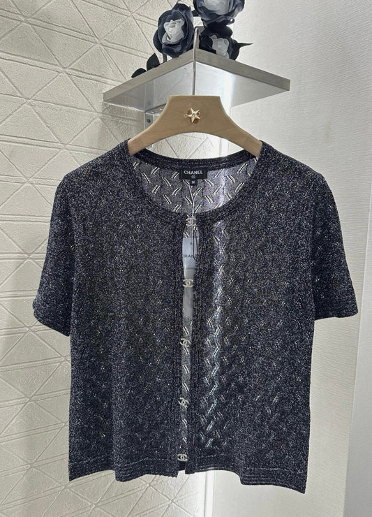 C 25 new product Rhinestone button cardigan