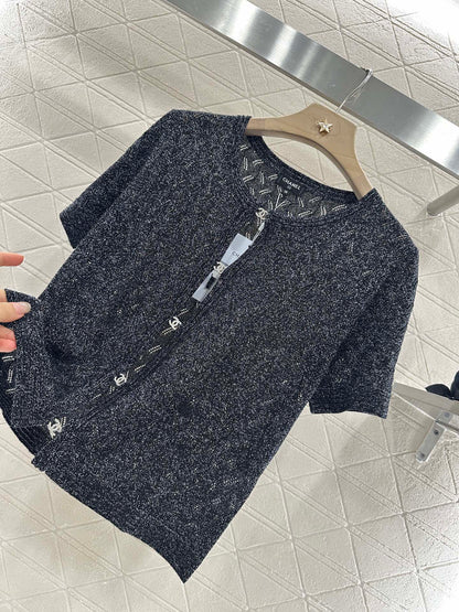 C 25 new product Rhinestone button cardigan