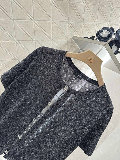 C 25 new product Rhinestone button cardigan