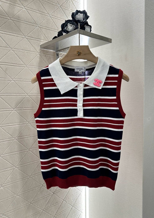 C 25 new product Lapel knitted vest