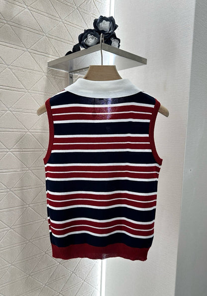 C 25 new product Lapel knitted vest