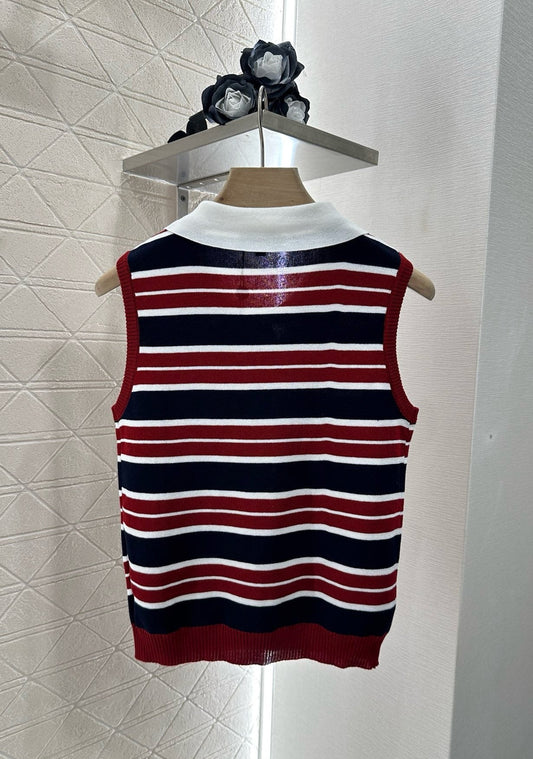 C 25 new product Lapel knitted vest