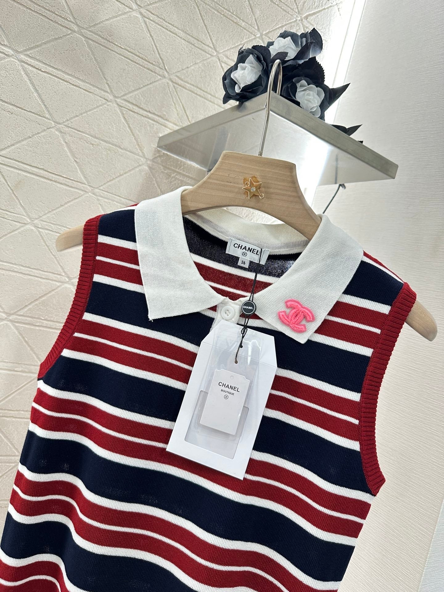 C 25 new product Lapel knitted vest